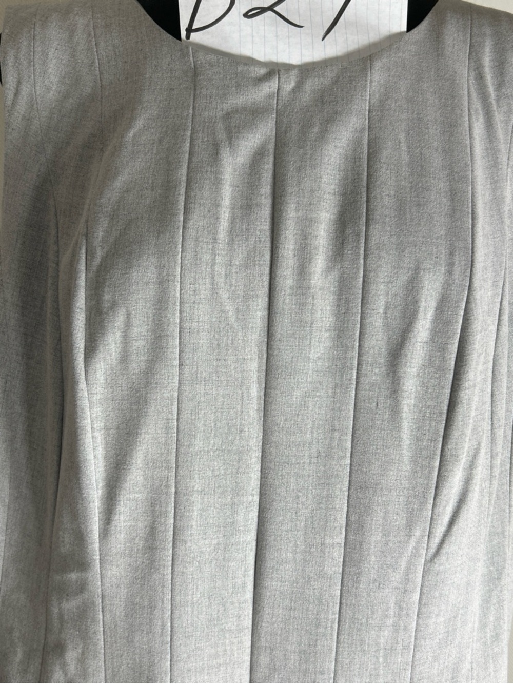 Calvin Klein Sleeveless Gray Fit-and-Flare Midi Dress - Picture 4 of 9